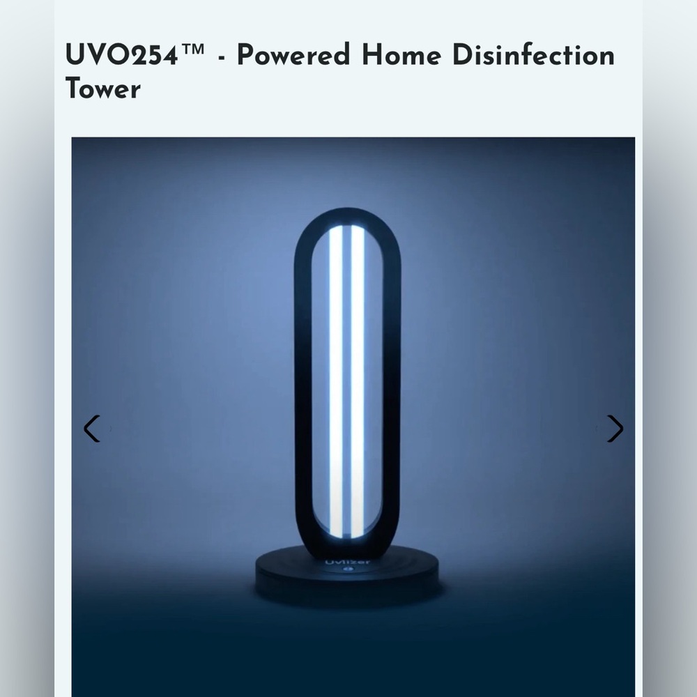 Uvlizer Disinfectant Light With Remote Control. Never Opened!